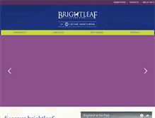 Tablet Screenshot of brightleafatthepark.com